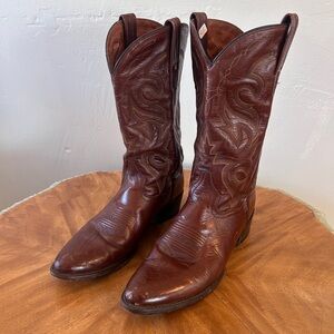 Dan Post Brown Leather Cowboy Boots